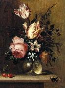 Hans Bollongier Flowers in a Vase oil painting reproduction